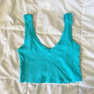 Blue Crop Tank